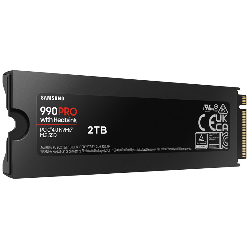 Samsung - SSD Samsung 990 PRO 2TB Heatsink Gen4 M.2 NVMe (7450/6900MB/s)