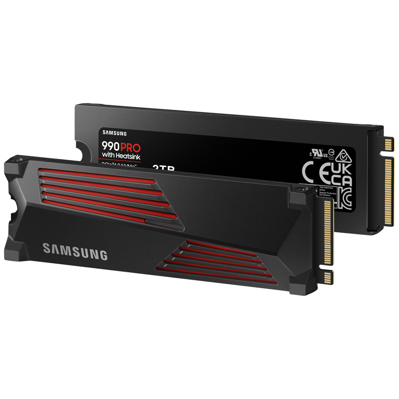 Samsung - SSD Samsung 990 PRO 2TB Heatsink Gen4 M.2 NVMe (7450/6900MB/s)