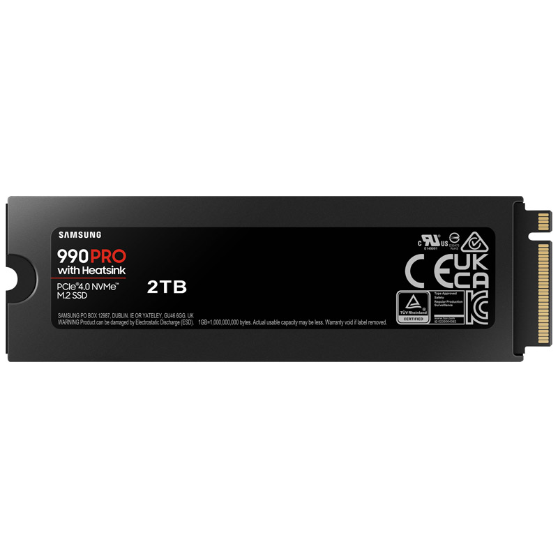 Samsung - SSD Samsung 990 PRO 2TB Heatsink Gen4 M.2 NVMe (7450/6900MB/s)