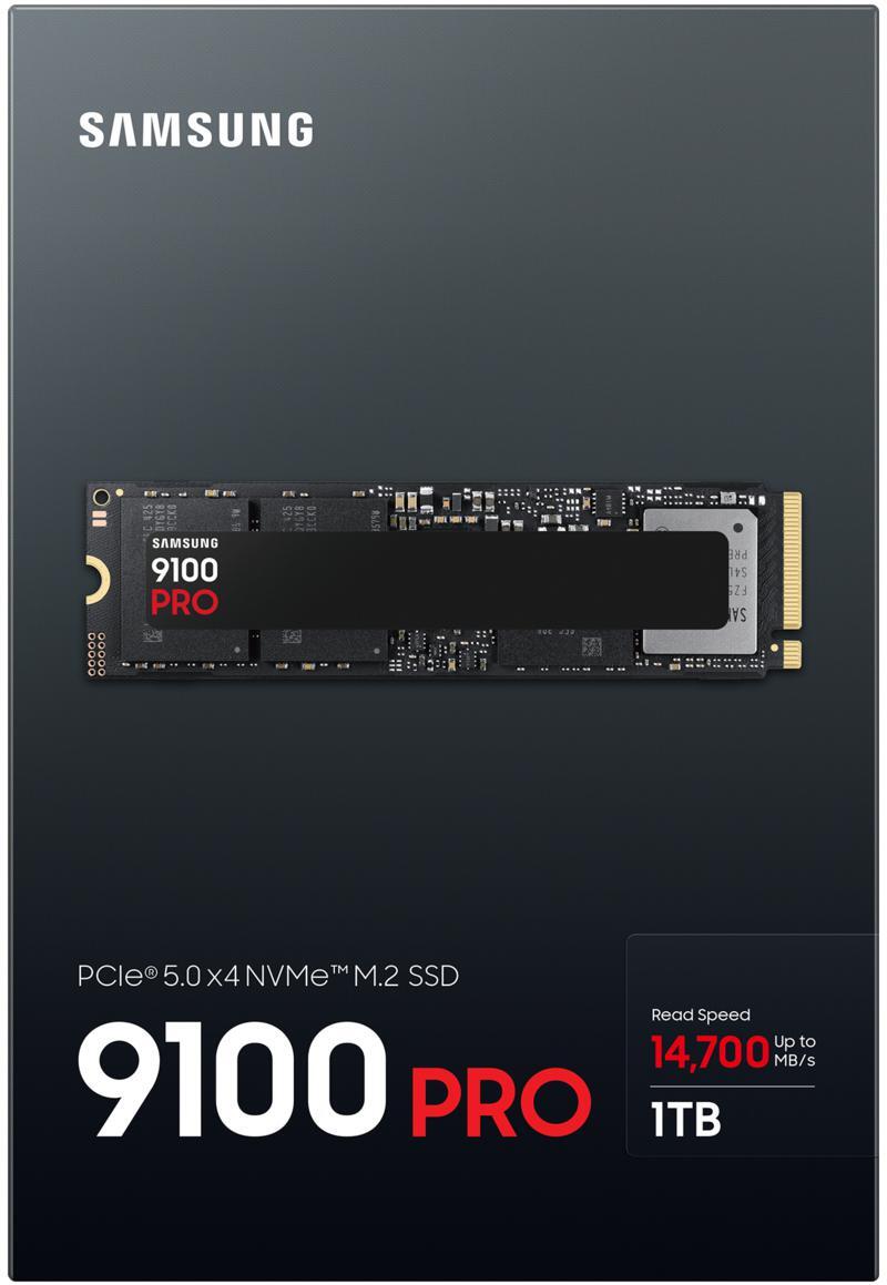 Samsung - SSD Samsung 9100 Pro 1TB Gen5 M.2 NVMe (14700/13300MB/s)