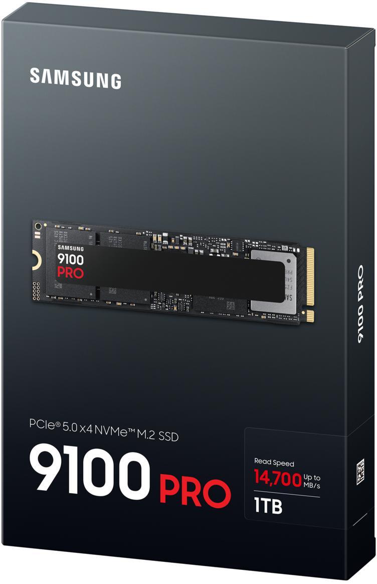 Samsung - SSD Samsung 9100 Pro 1TB Gen5 M.2 NVMe (14700/13300MB/s)