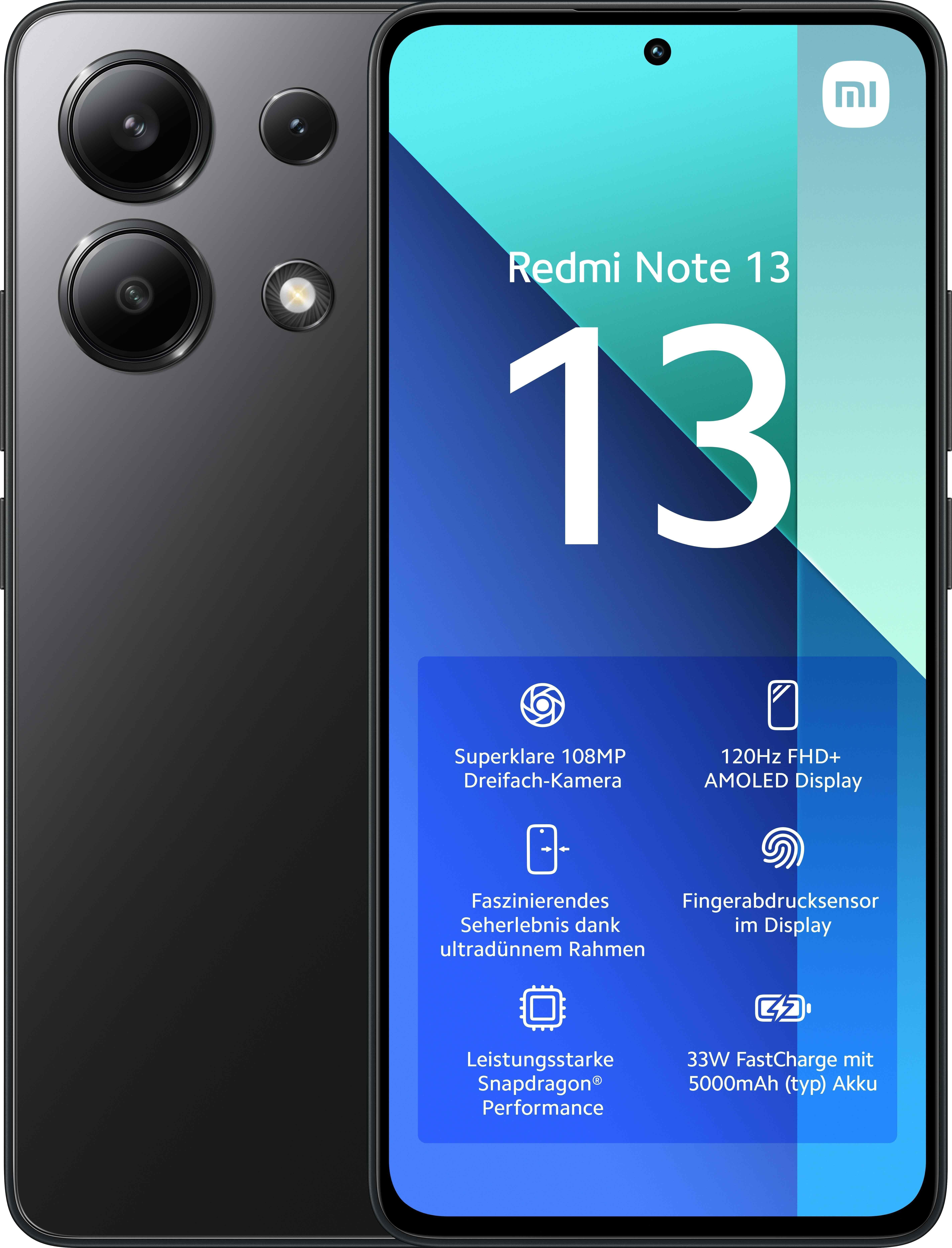 Picture of Picture of Smartphone Xiaomi Redmi Note 13 4G 6.67" 8GB/256GB Dual SIM Midnight Black