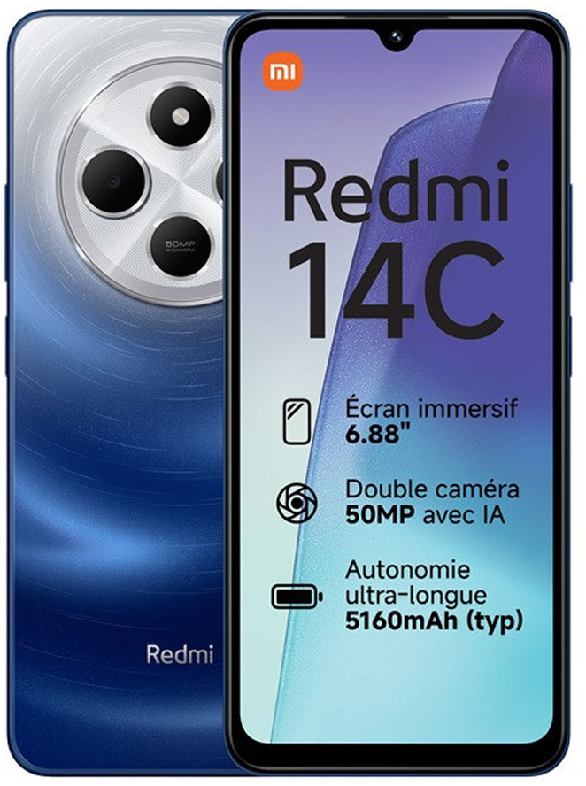 Picture of Picture of Smartphone Xiaomi Redmi 14C 6.88" 8GB/256GB Dual SIM Starry Blue