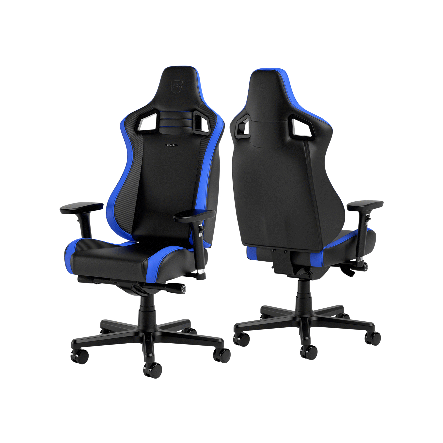 noblechairs - Cadeira noblechairs EPIC Compact - Preto / Carbono / Azul
