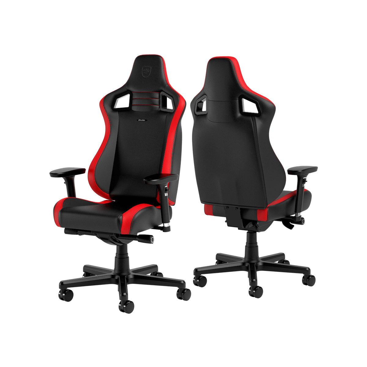 noblechairs - Cadeira noblechairs EPIC Compact - Preto / Carbono / Vermelho
