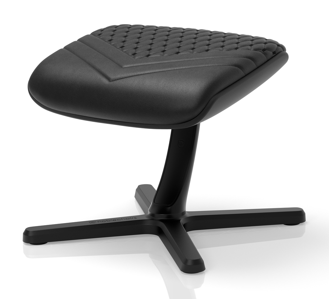 noblechairs - Apoio de Pés V2 noblechairs - Real Leather Preto