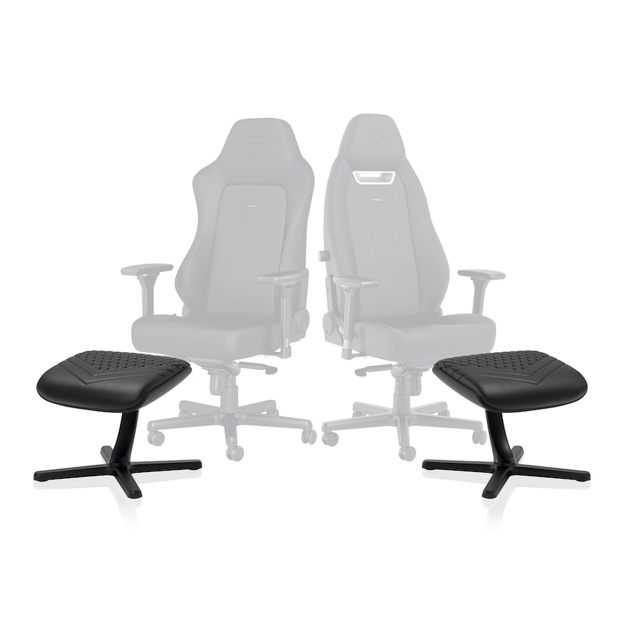 noblechairs - Apoio de Pés V2 noblechairs - Real Leather Preto