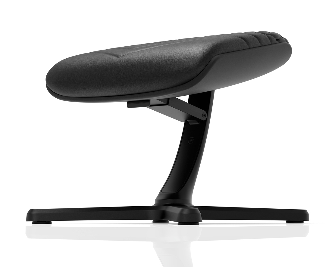 noblechairs - Apoio de Pés V2 noblechairs - Real Leather Preto