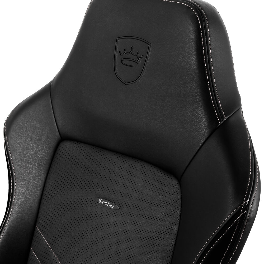 noblechairs - Cadeira noblechairs HERO - Preto / Branco Platina