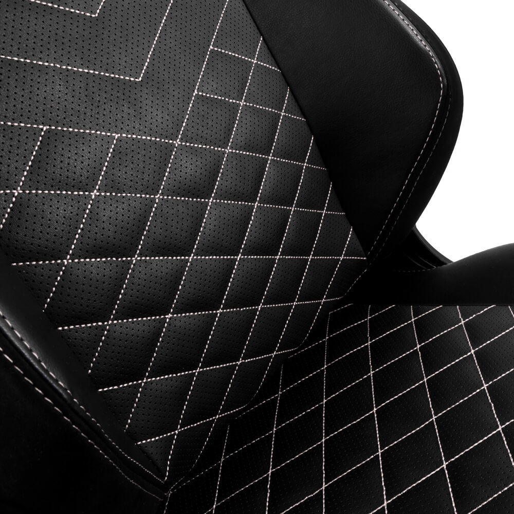 noblechairs - Cadeira noblechairs HERO - Preto / Branco Platina