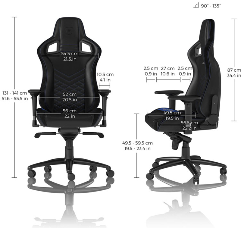 noblechairs - Cadeira noblechairs EPIC - Preto / Azul