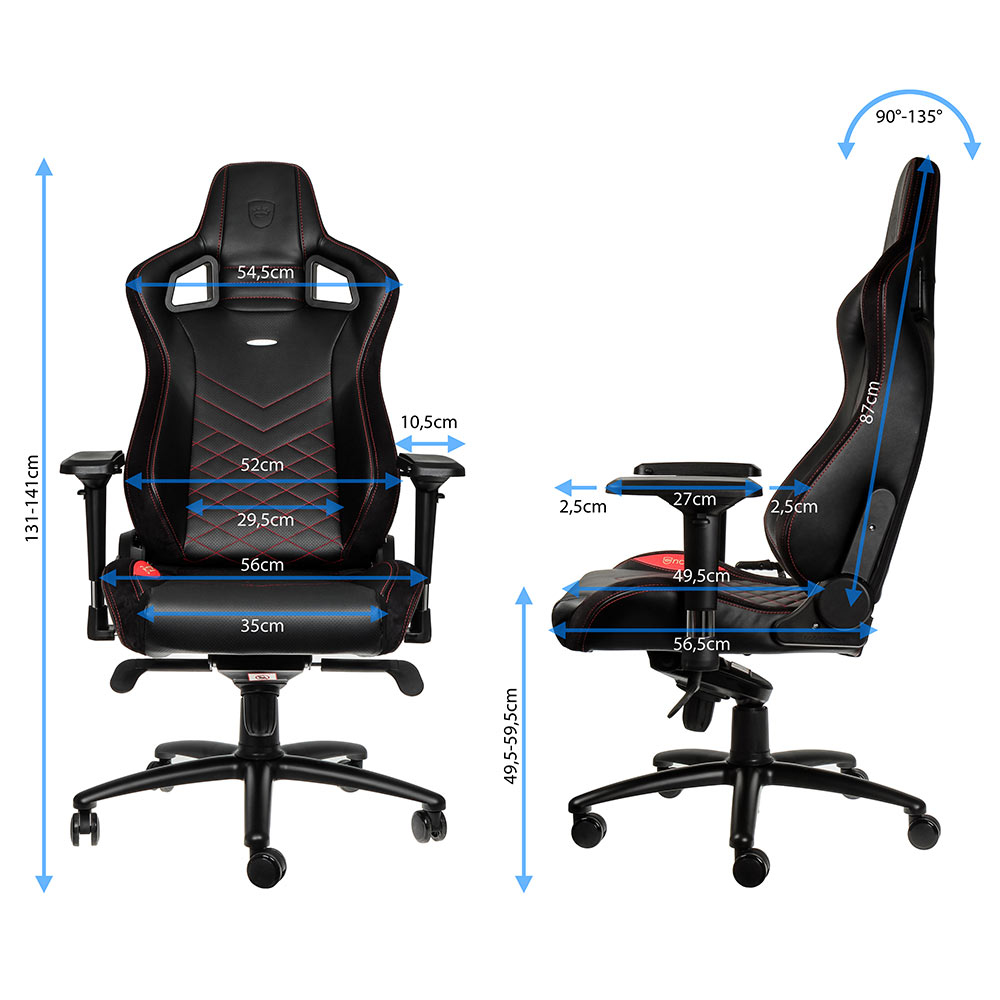 noblechairs - Cadeira noblechairs EPIC - Preto / Vermelho