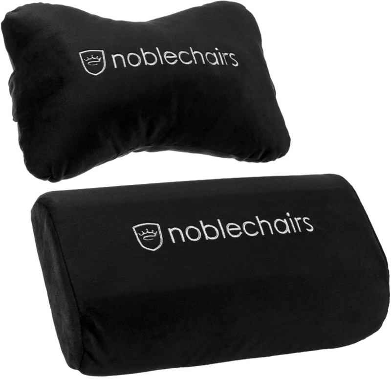 noblechairs - Set de Almofadas noblechairs para EPIC / ICON / HERO Preto / Branco
