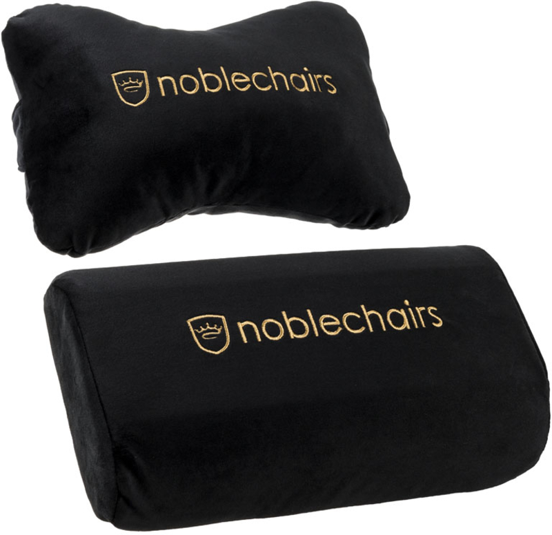 noblechairs - Set de Almofadas noblechairs para EPIC / ICON / HERO Preto / Dourado