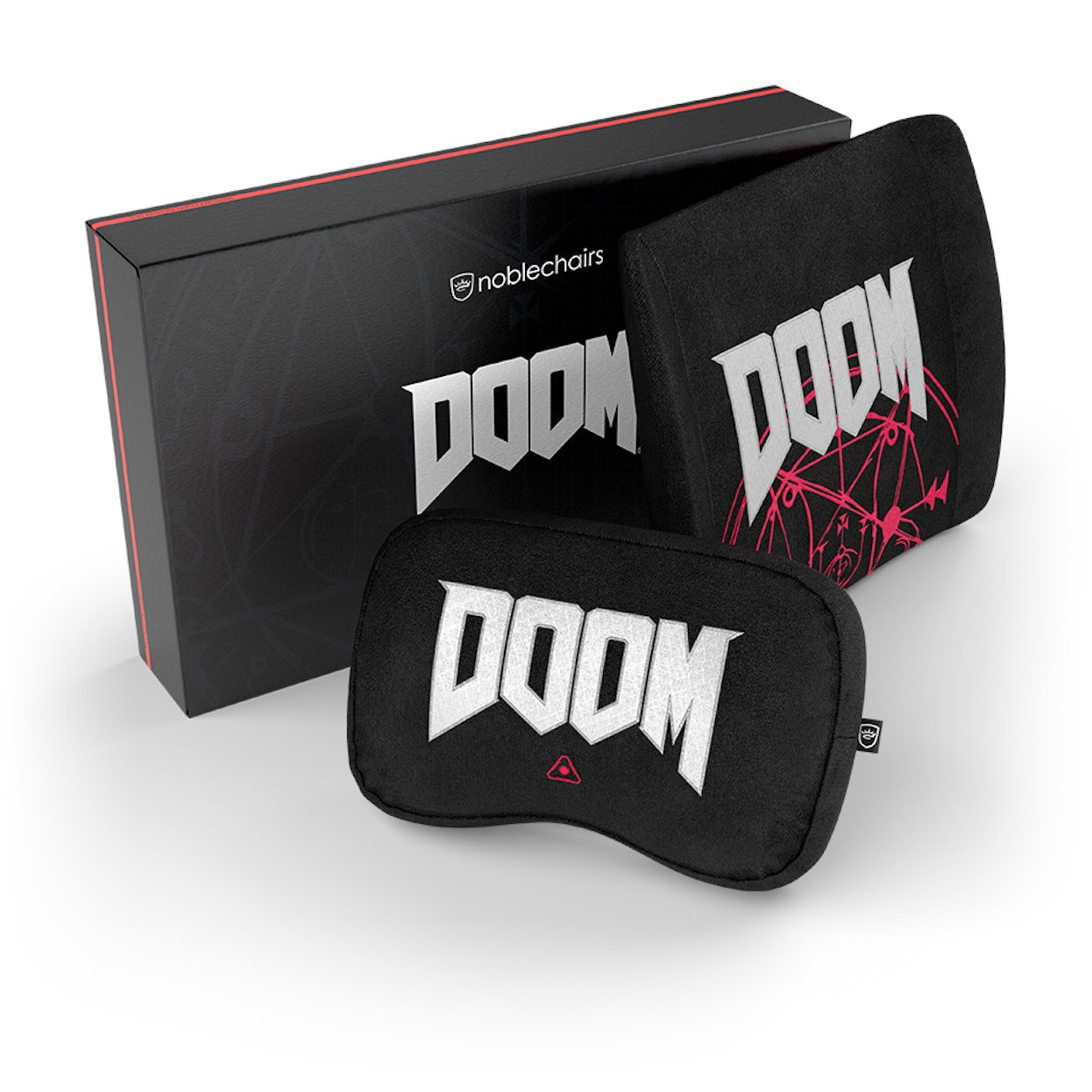 noblechairs - Set de Almofadas noblechairs Memory Foam - DOOM Edition
