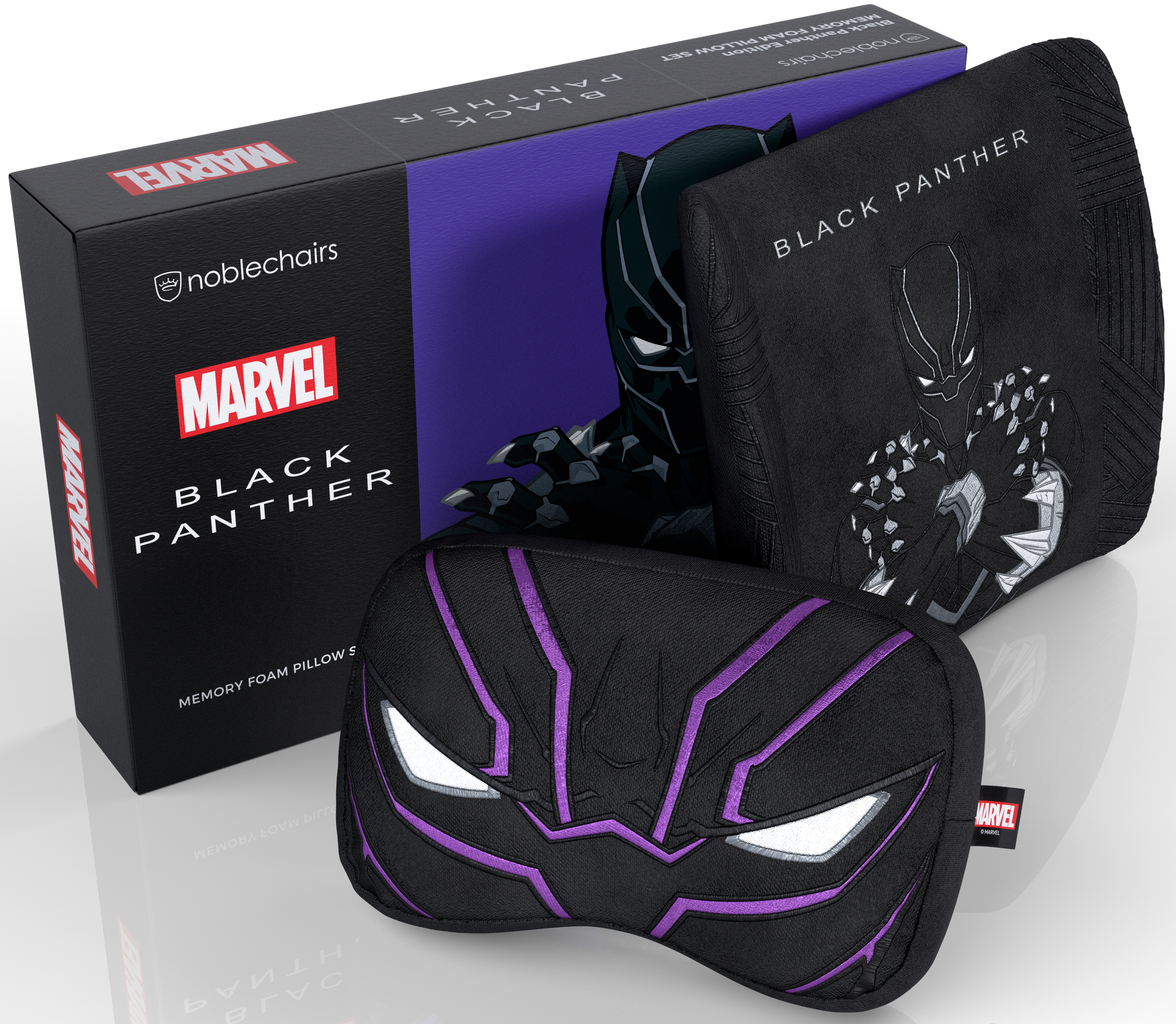 noblechairs - Set de Almofadas noblechairs Memory Foam - Black Panther Edition
