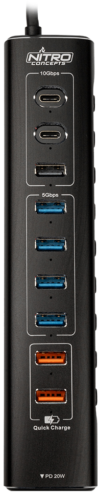 Picture of Picture of Nitro Concepts HUB 10-Port Hybrid