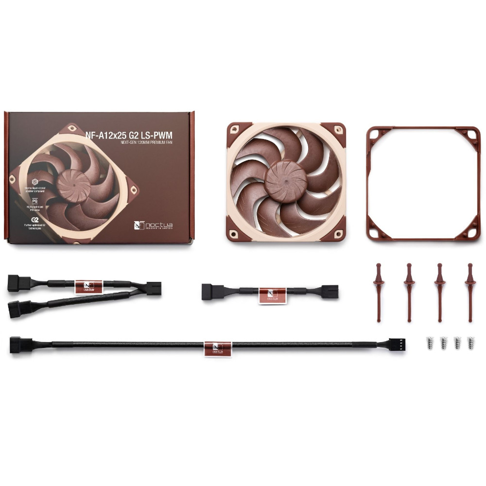 Noctua - Ventoinha Noctua NF-A12X25 G2 Low Speed PWM 120mm