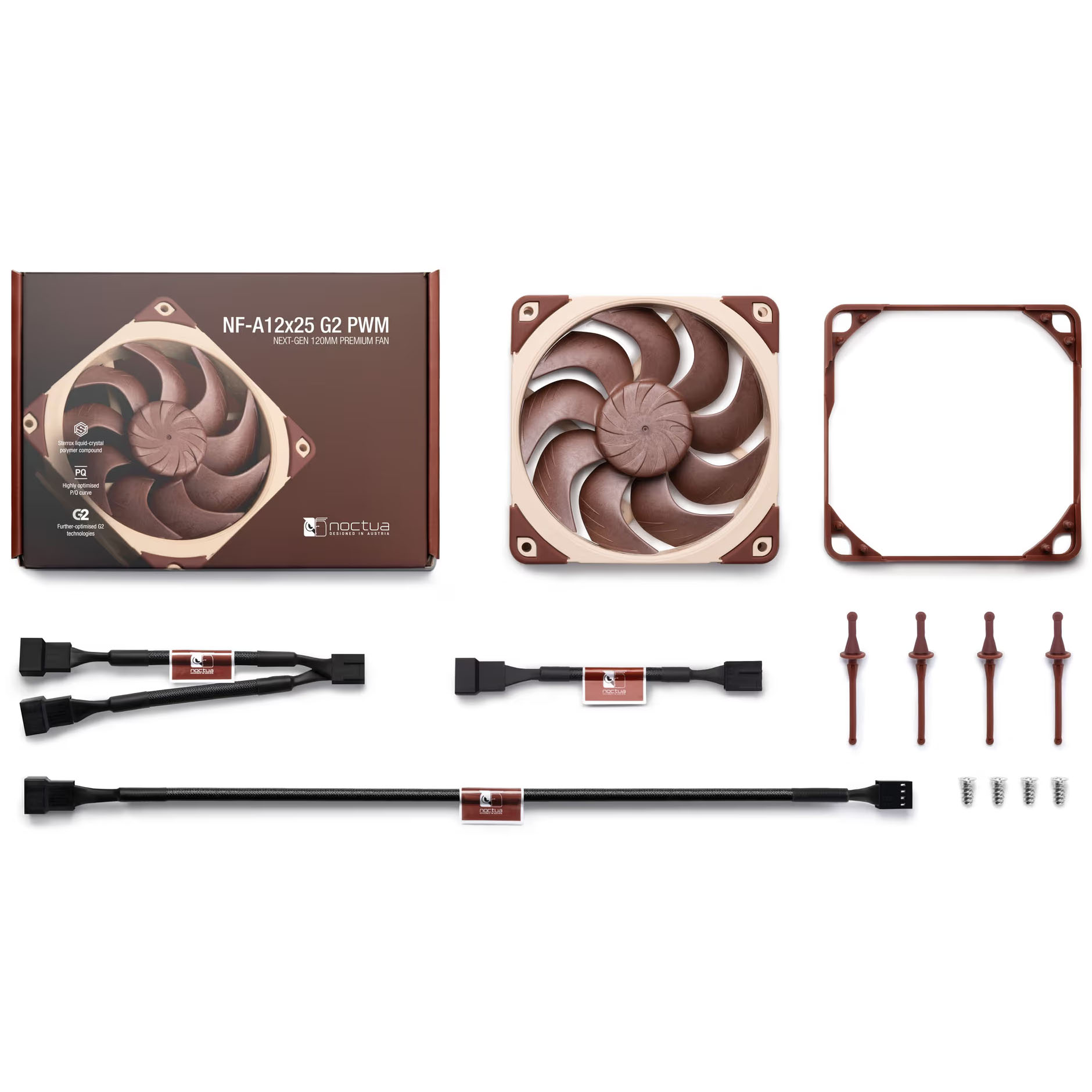 Noctua - Ventoinha Noctua NF-A12X25 G2 PWM 120mm