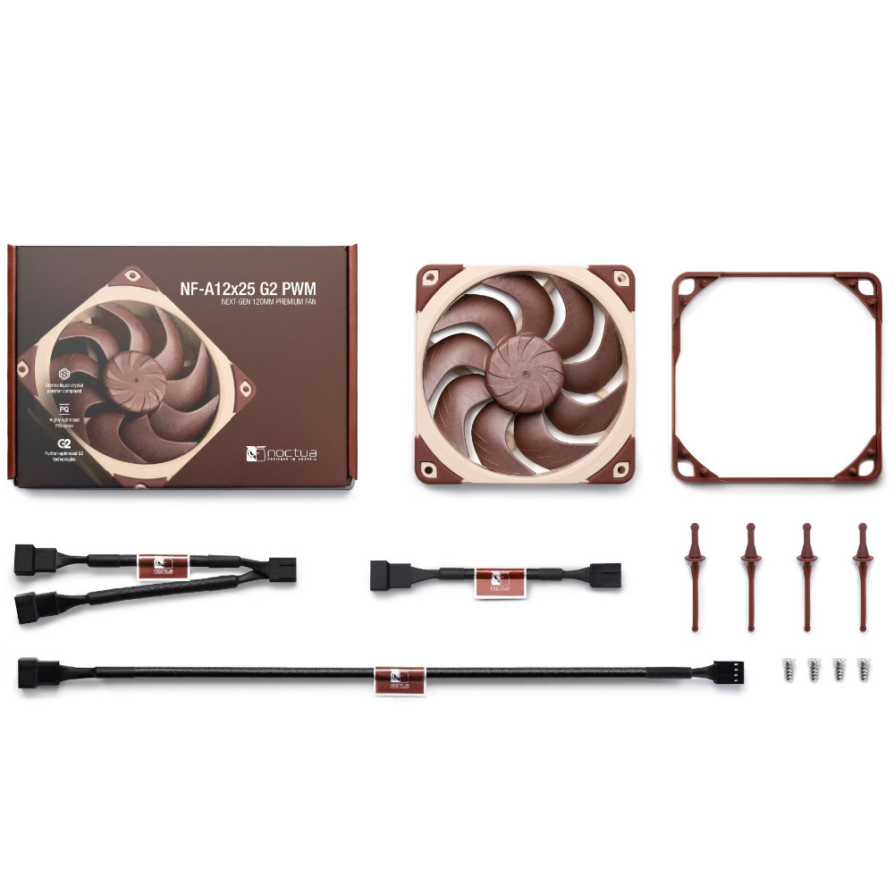 Noctua - Ventoinha Noctua NF-A12X25 G2 PWM 120mm