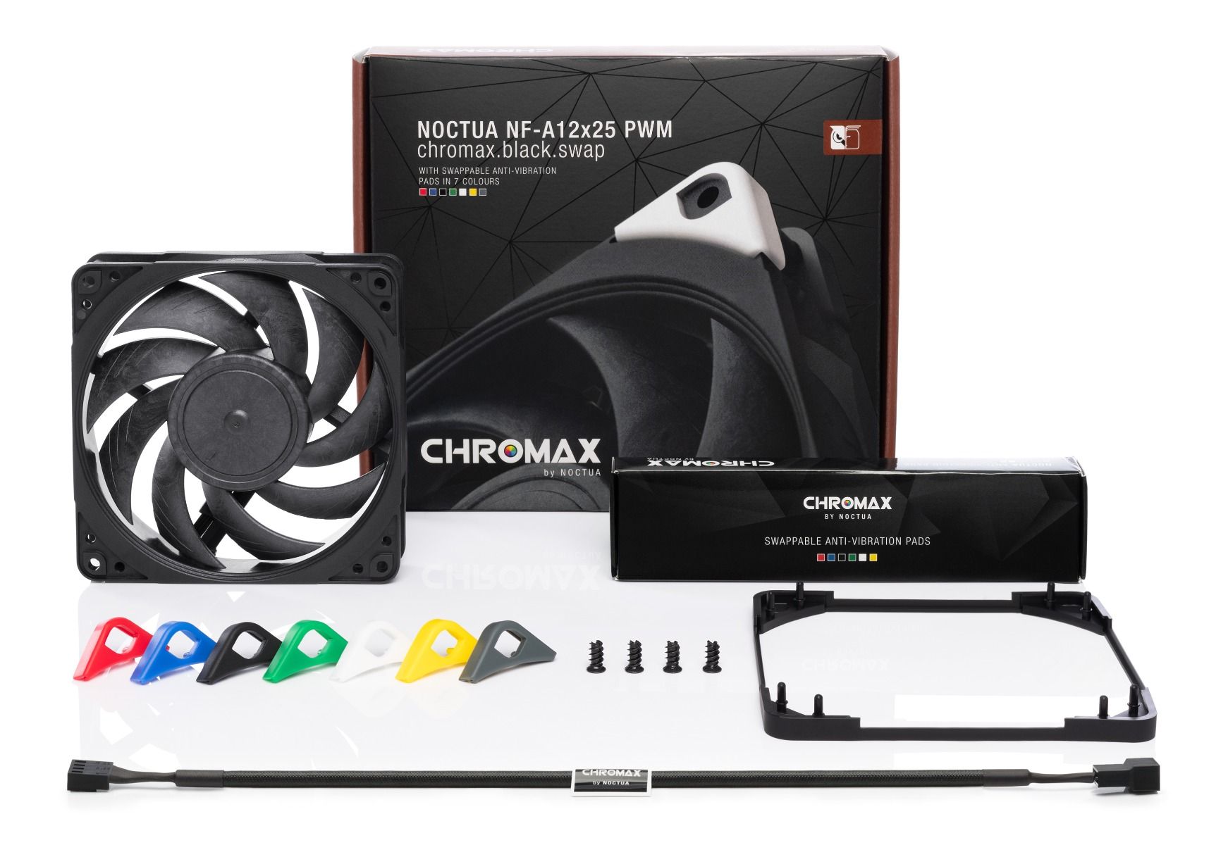 Noctua - Ventoinha Noctua NF-A12X25 PWM Chromax (Swap) 120mm