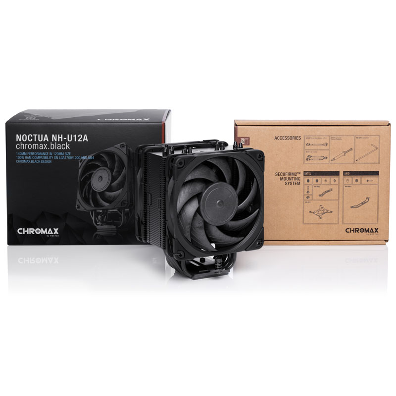 Noctua - Cooler CPU Noctua NH-U12A Chromax 120mm
