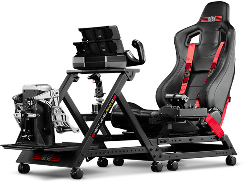 Next Level Racing - Suporte Next Level Racing Combat Flight Pack para F-GT E GT TRACK
