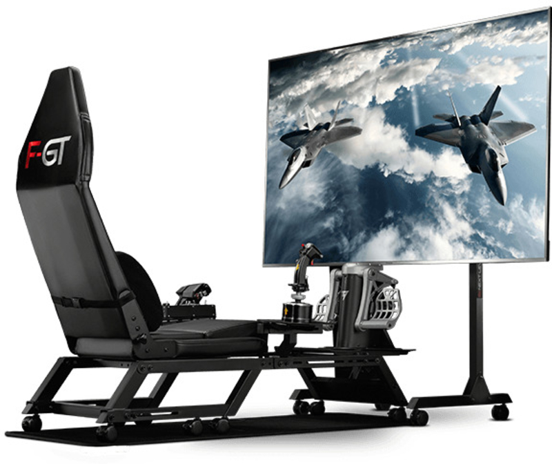 Next Level Racing - Suporte Next Level Racing Combat Flight Pack para F-GT E GT TRACK