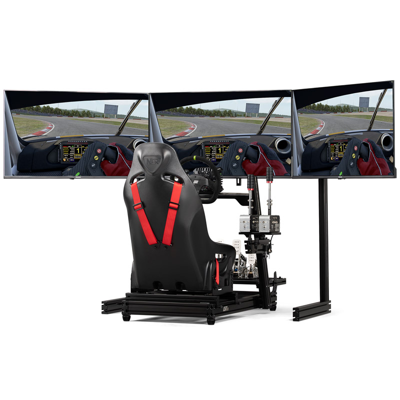 Next Level Racing - Suporte Monitor Next Level Racing Free Standing Triple Monitor Black Edition