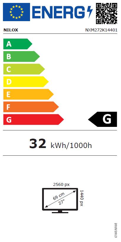 nilox - Monitor Curvo Nilox 27" 272K14401 VA QHD 144Hz 1ms