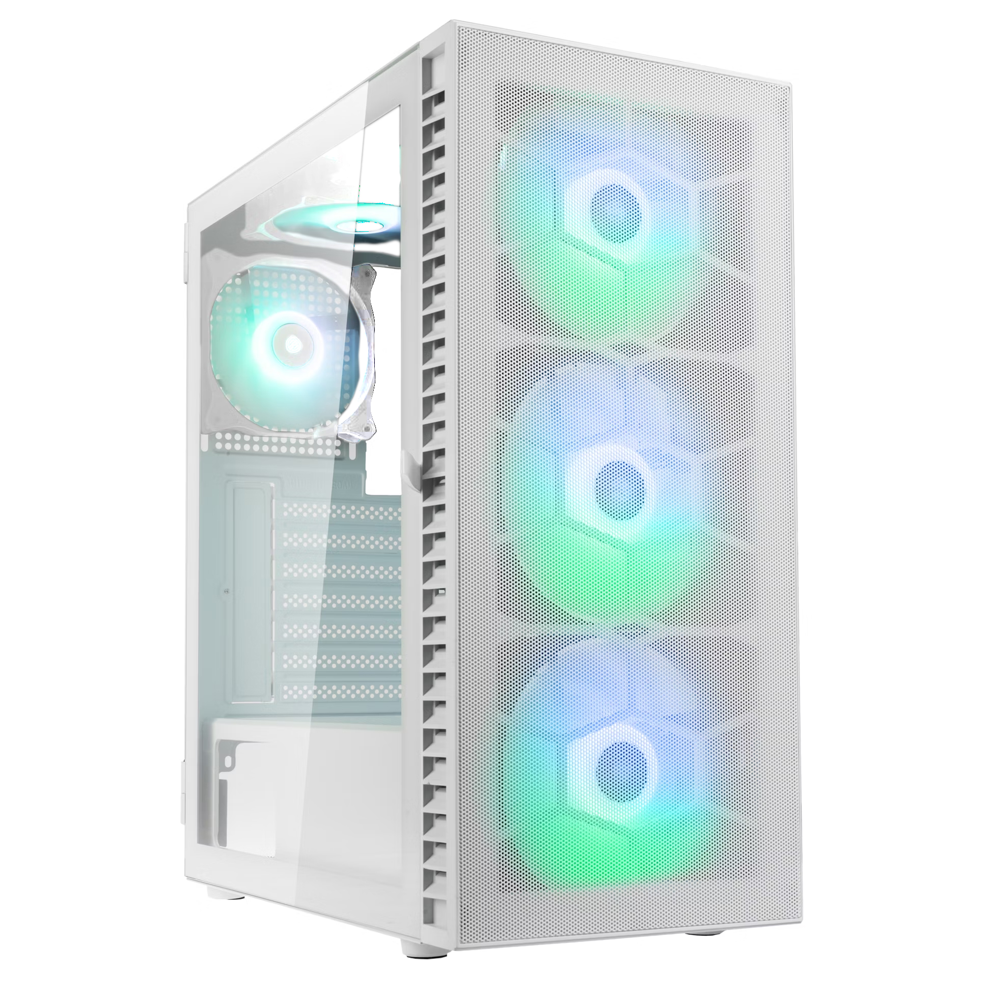 Picture of Picture of Caixa ATX Kolink Observatory HF Mesh ARGB Branco / Ventoinhas Brancas