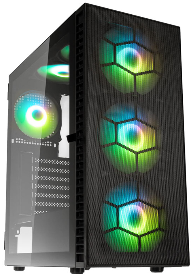 Kolink - Caixa ATX Kolink Observatory HF Plus Mesh ARGB Preto