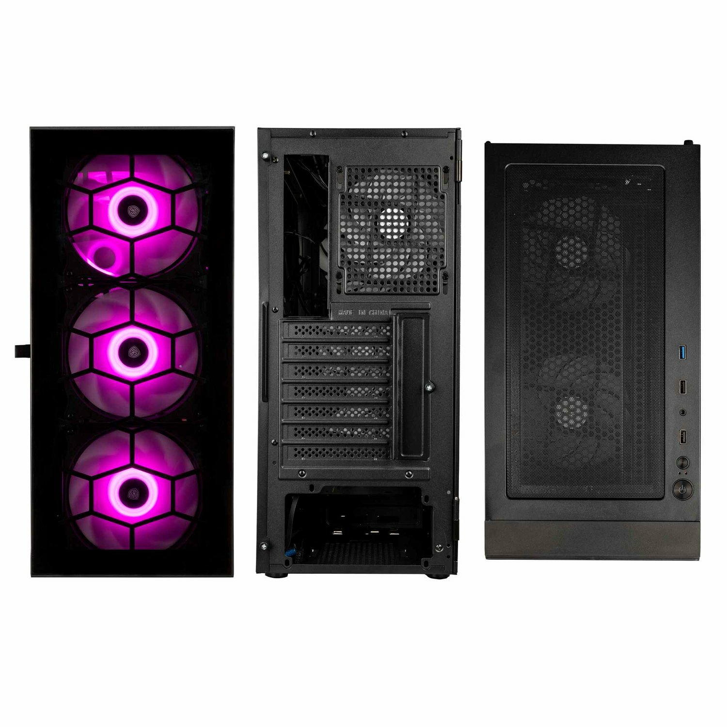 Kolink - Caixa ATX Kolink Observatory HF Glass ARGB Preto