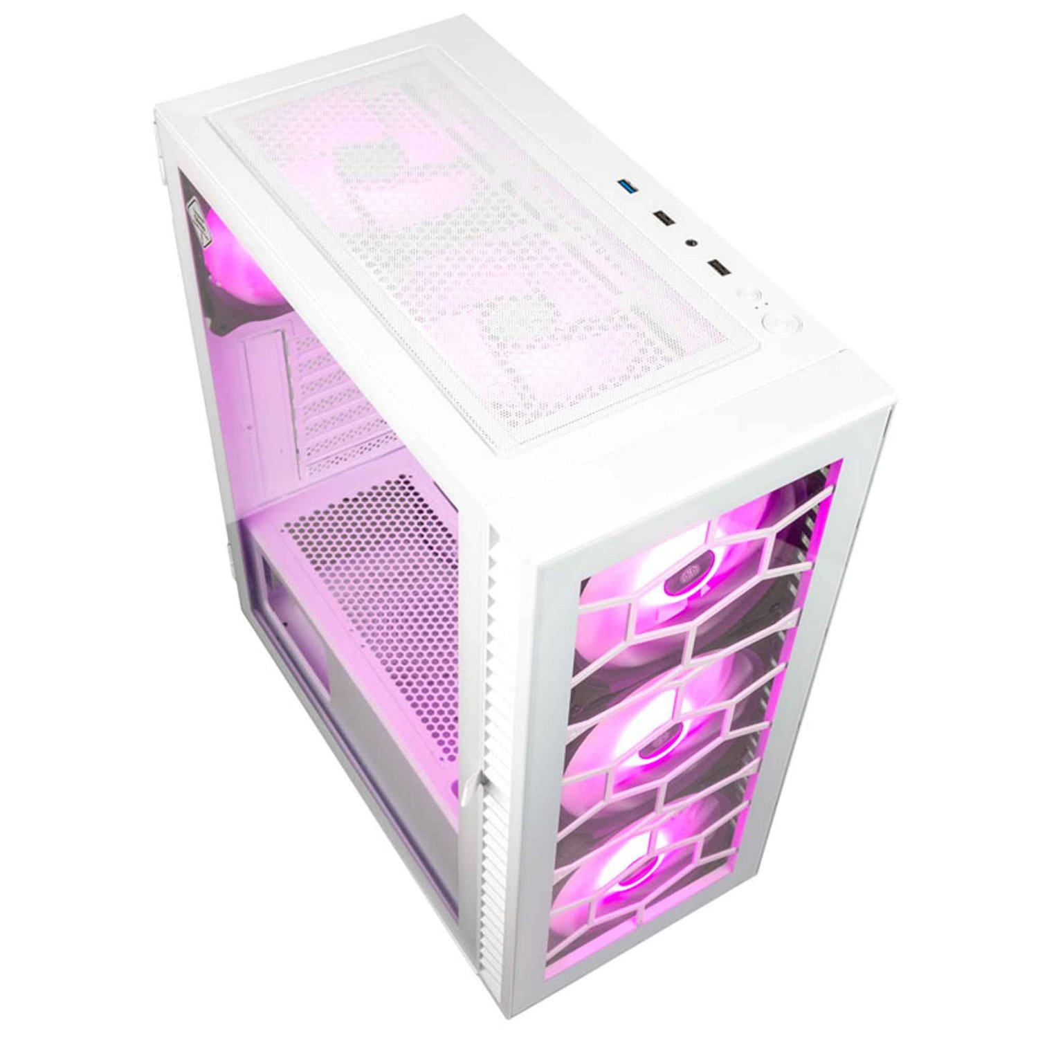 Kolink - Caixa ATX Kolink Observatory HF Glass ARGB Branco