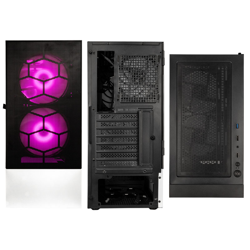 Kolink - Caixa ATX Kolink Observatory MX Mesh ARGB Preto/Branco