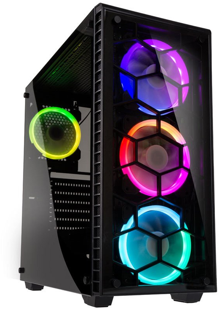 Kolink - Caixa E-ATX Kolink Observatory RGB Vidro Temperado Preto