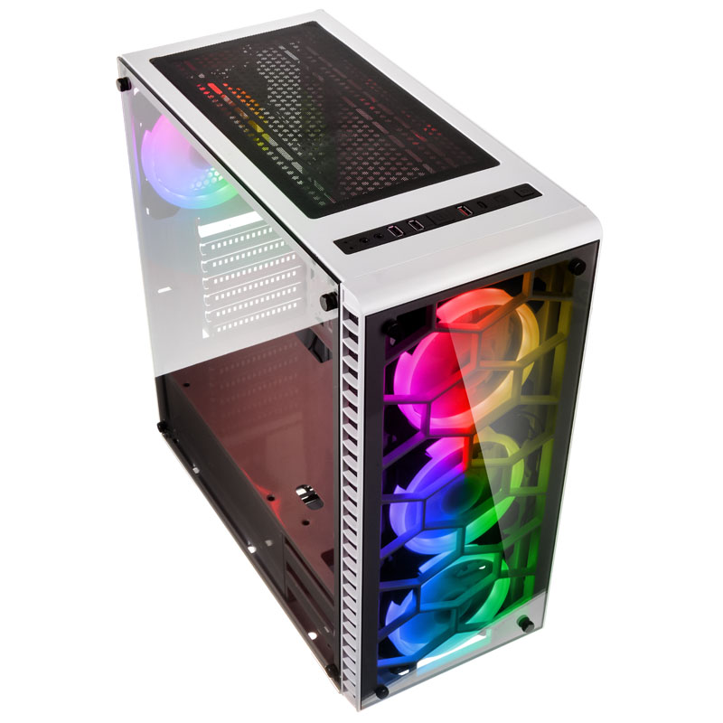 Kolink - Caixa E-ATX Kolink Observatory RGB Vidro Temperado Branco