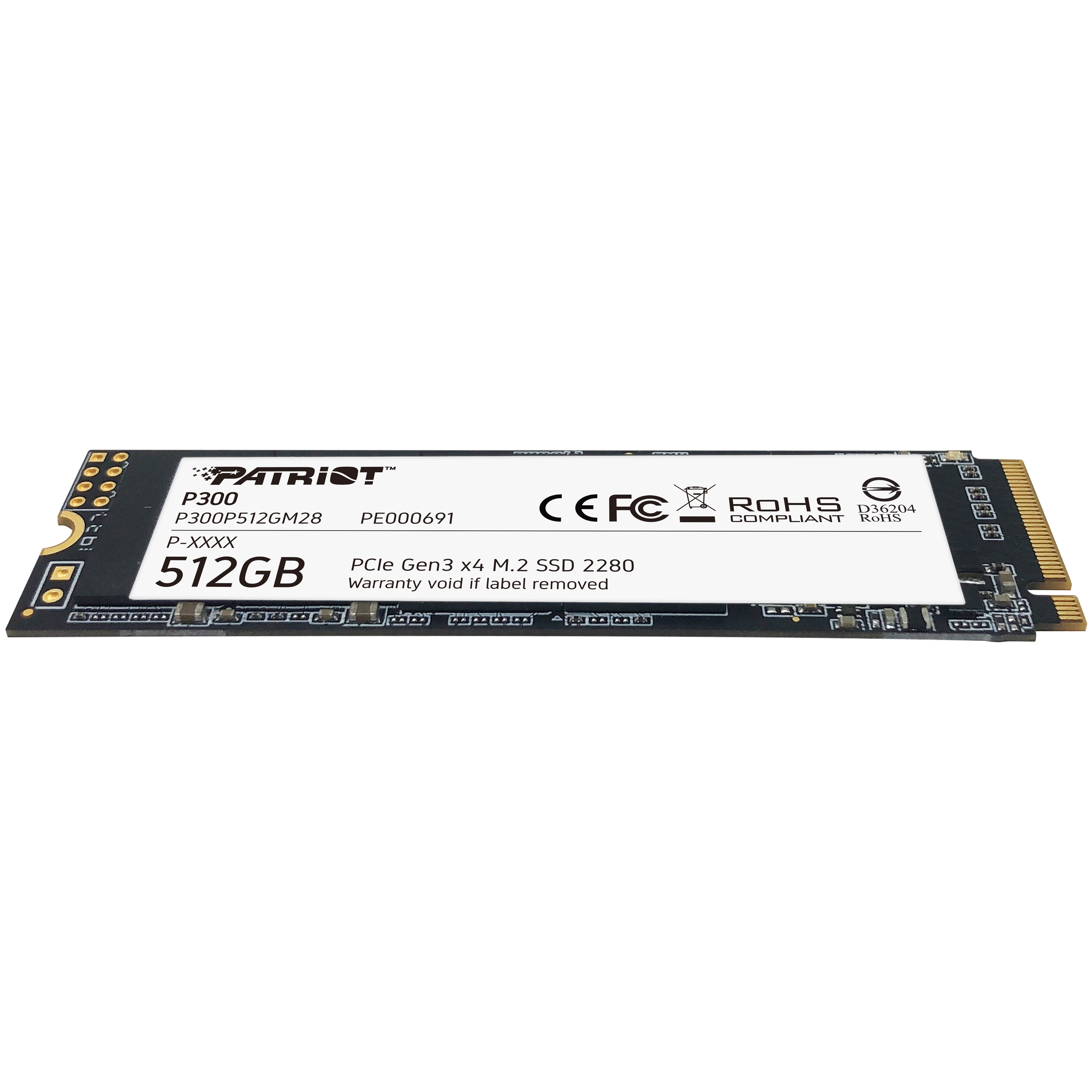 Patriot - SSD Patriot P300 Gen3 512GB M.2 NVMe 2280 (1700/1100MB/s)
