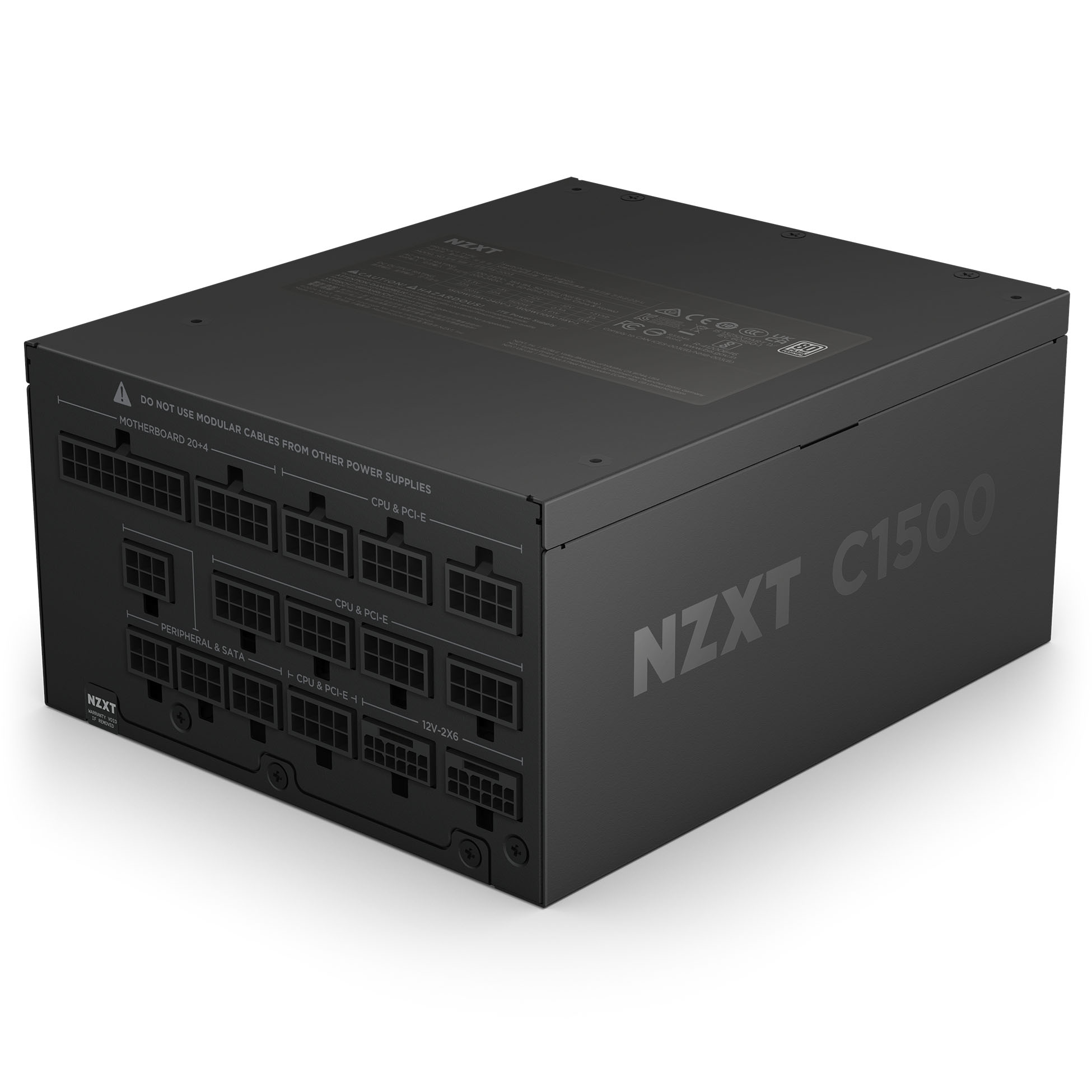 NZXT - Fonte de Alimentação NZXT C 1500W 80+ Platinum ATX 3.1 PCIe 5.1