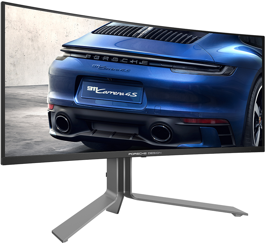 AOC - Monitor AGON by AOC Porsche Design 34" PD34 QD-OLED WQHD 240Hz 0.3ms Adaptive Sync HDR True Black 400