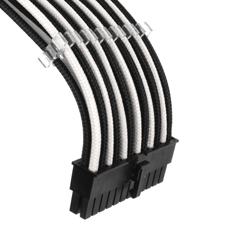 Phanteks - Kit de Expansão Phanteks Cabos Sleeved 50cm Preto / Branco