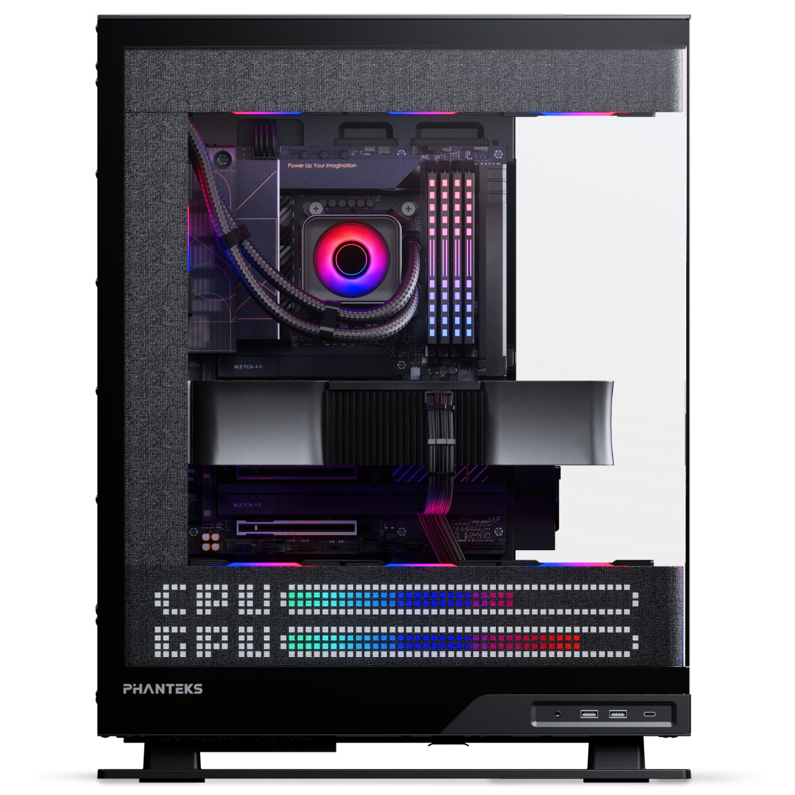 Phanteks - Caixa ATX Phanteks Evolv Series X2 Matrix Vidro Temperado DRGB Preto