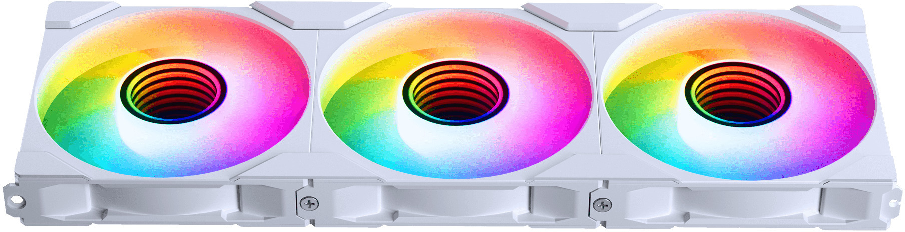 Phanteks - Ventoinha Phanteks M25 Gen2 PWM Reverse Airflow D-RGB 120mm Branco (Pack 3)