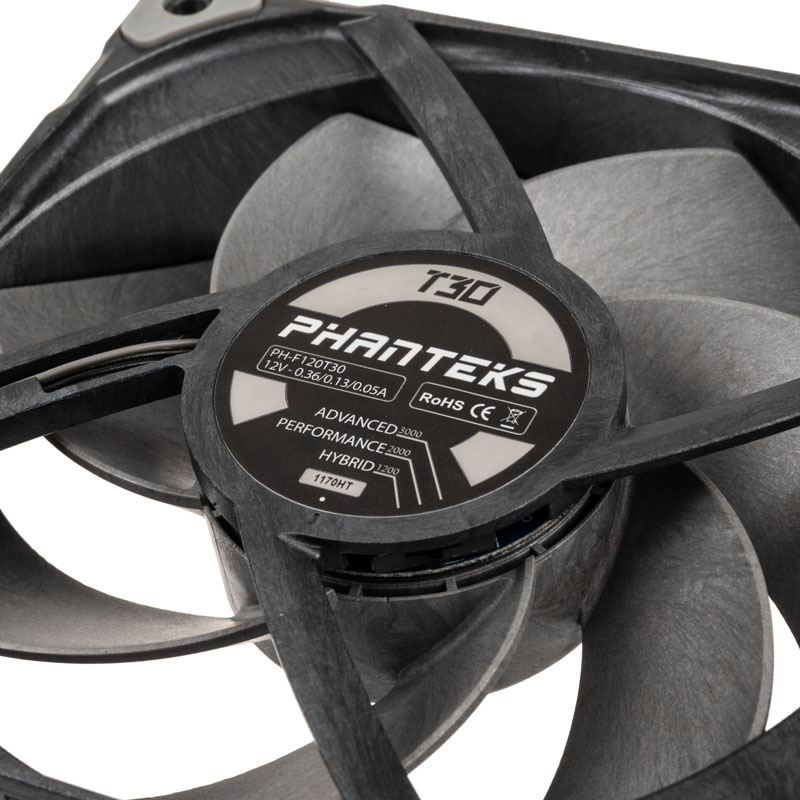 Phanteks - Ventoinha Phanteks T30 PWM Preto Pack 3 - 120mm