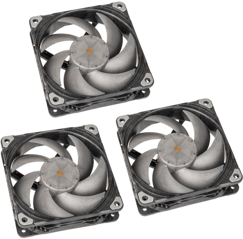 Phanteks - Ventoinha Phanteks T30 PWM Preto Pack 3 - 120mm