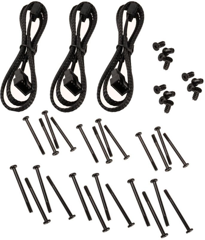 Phanteks - Ventoinha Phanteks T30 PWM Preto Pack 3 - 120mm