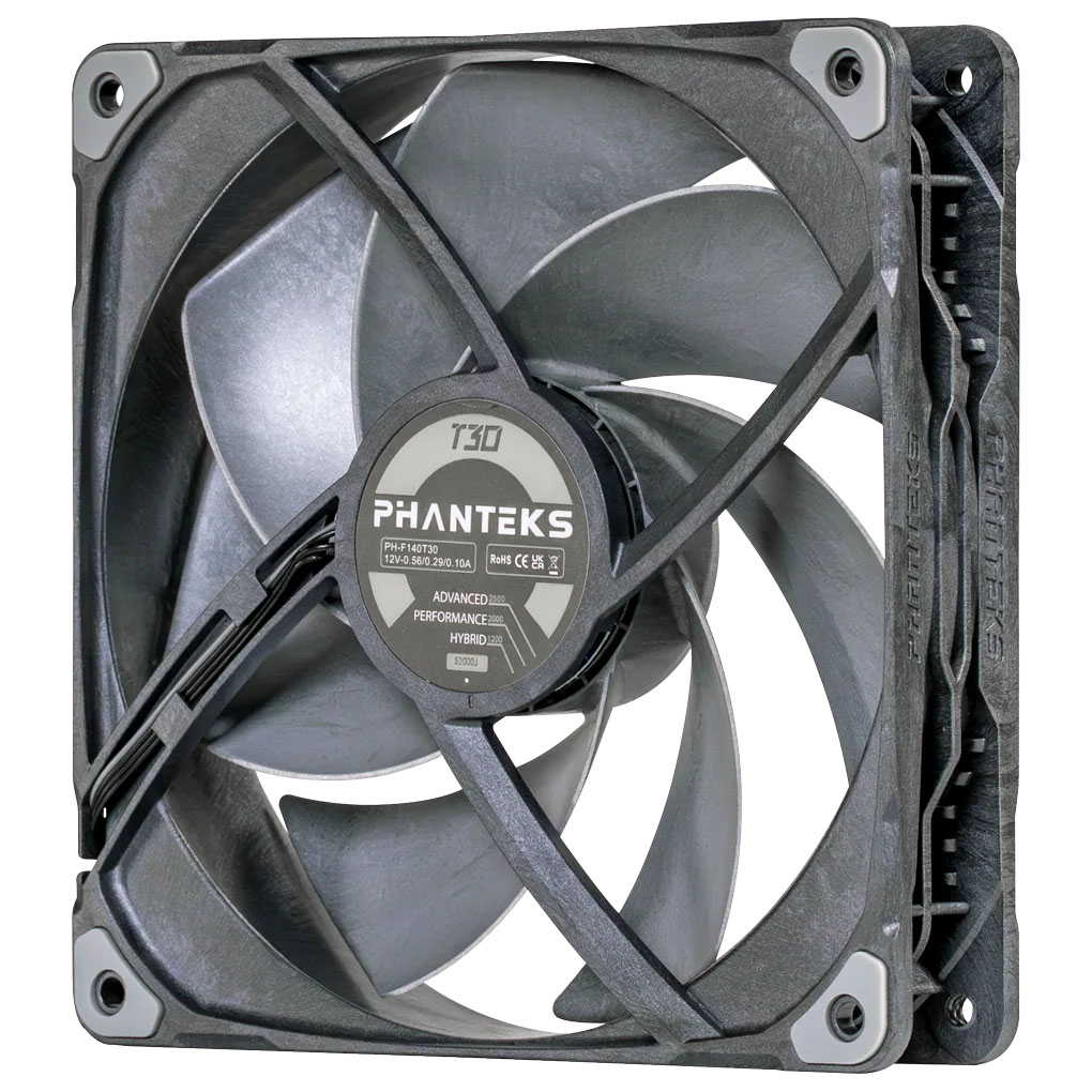 Phanteks - Ventoinha Phanteks T30 PWM Preto - 140mm