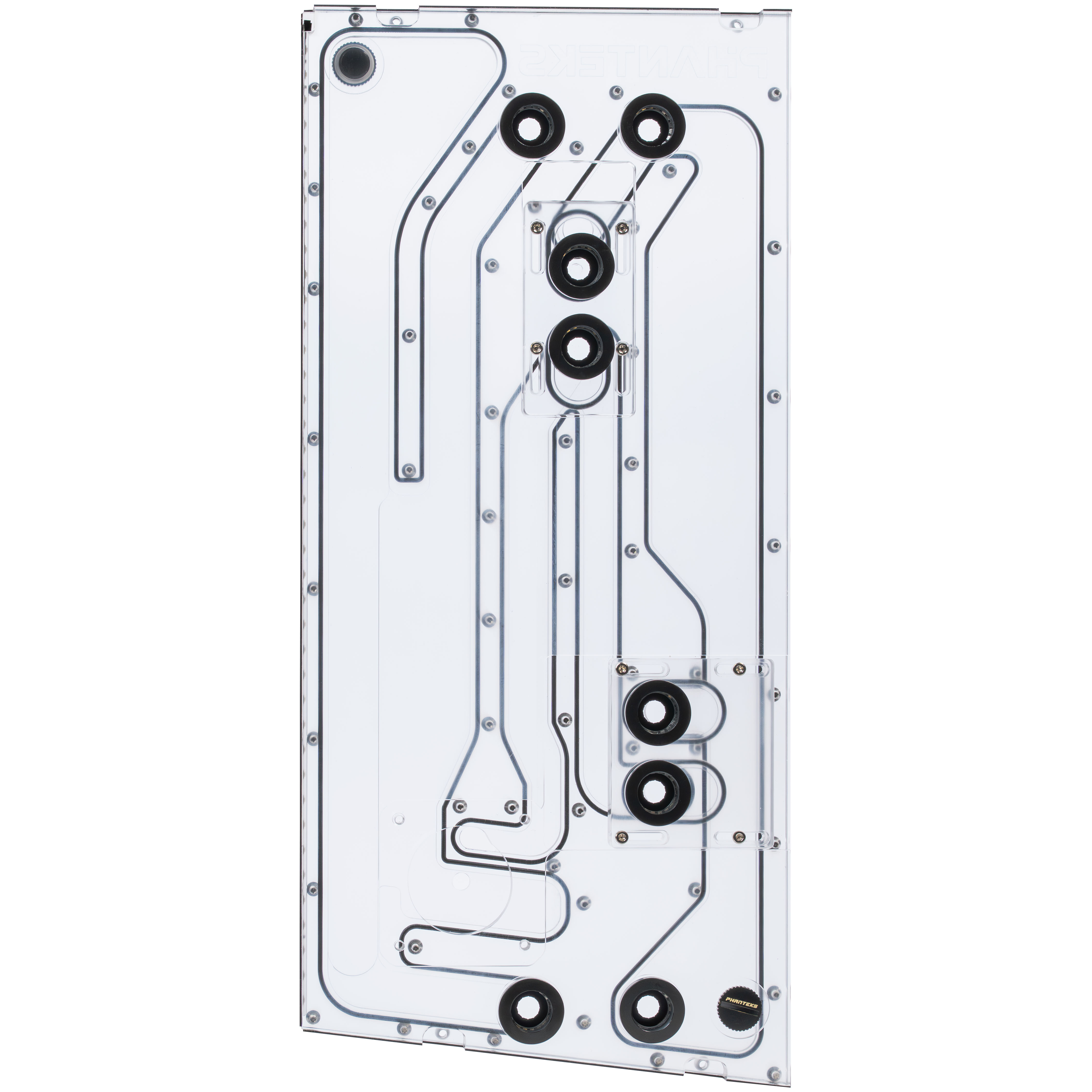 Phanteks - Phanteks Glacier EZ-Fit DIS-NV5 Distro Plate 16mm EZ-Fit Preto para Phanteks NV5