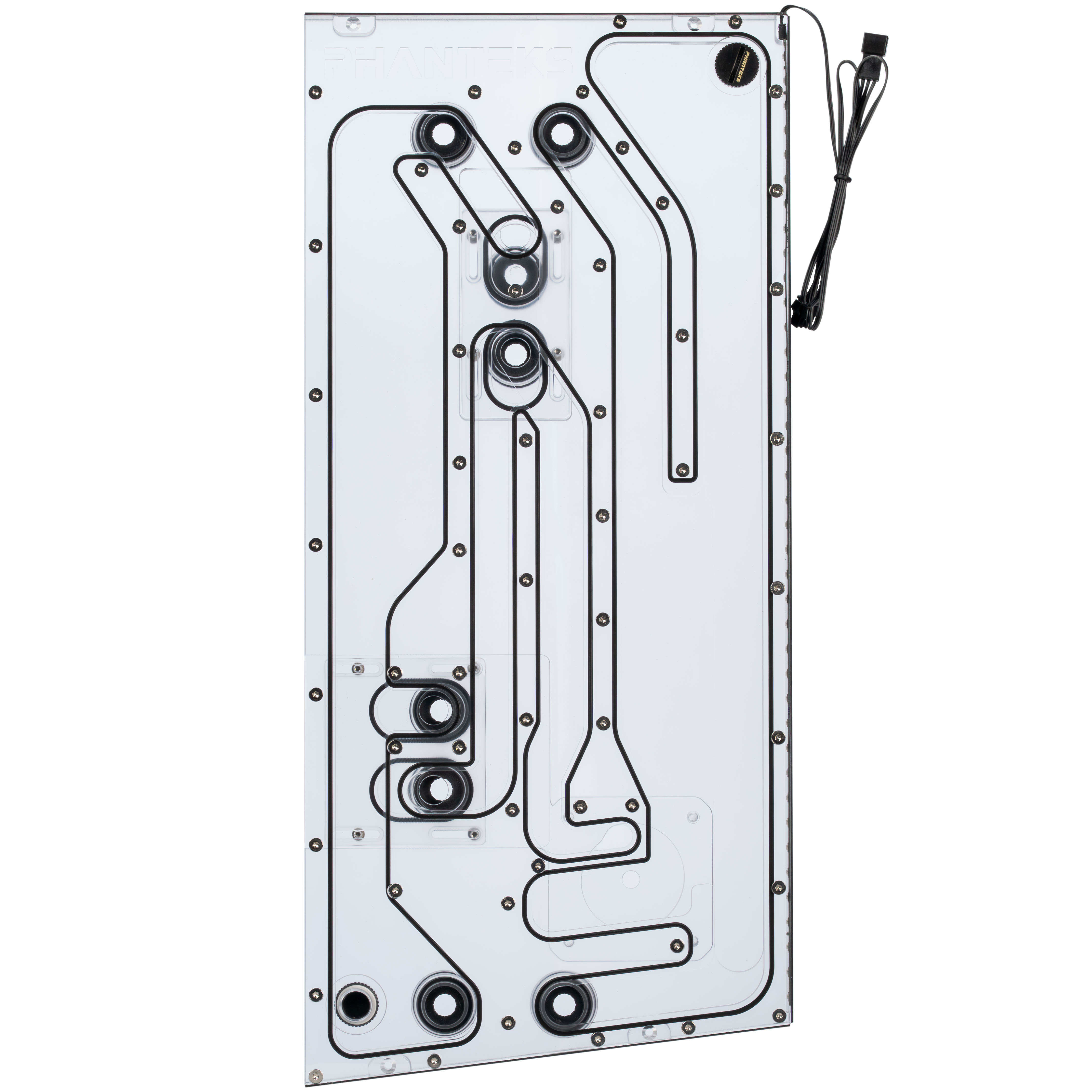 Phanteks - Phanteks Glacier EZ-Fit DIS-NV5 Distro Plate 16mm EZ-Fit Preto para Phanteks NV5