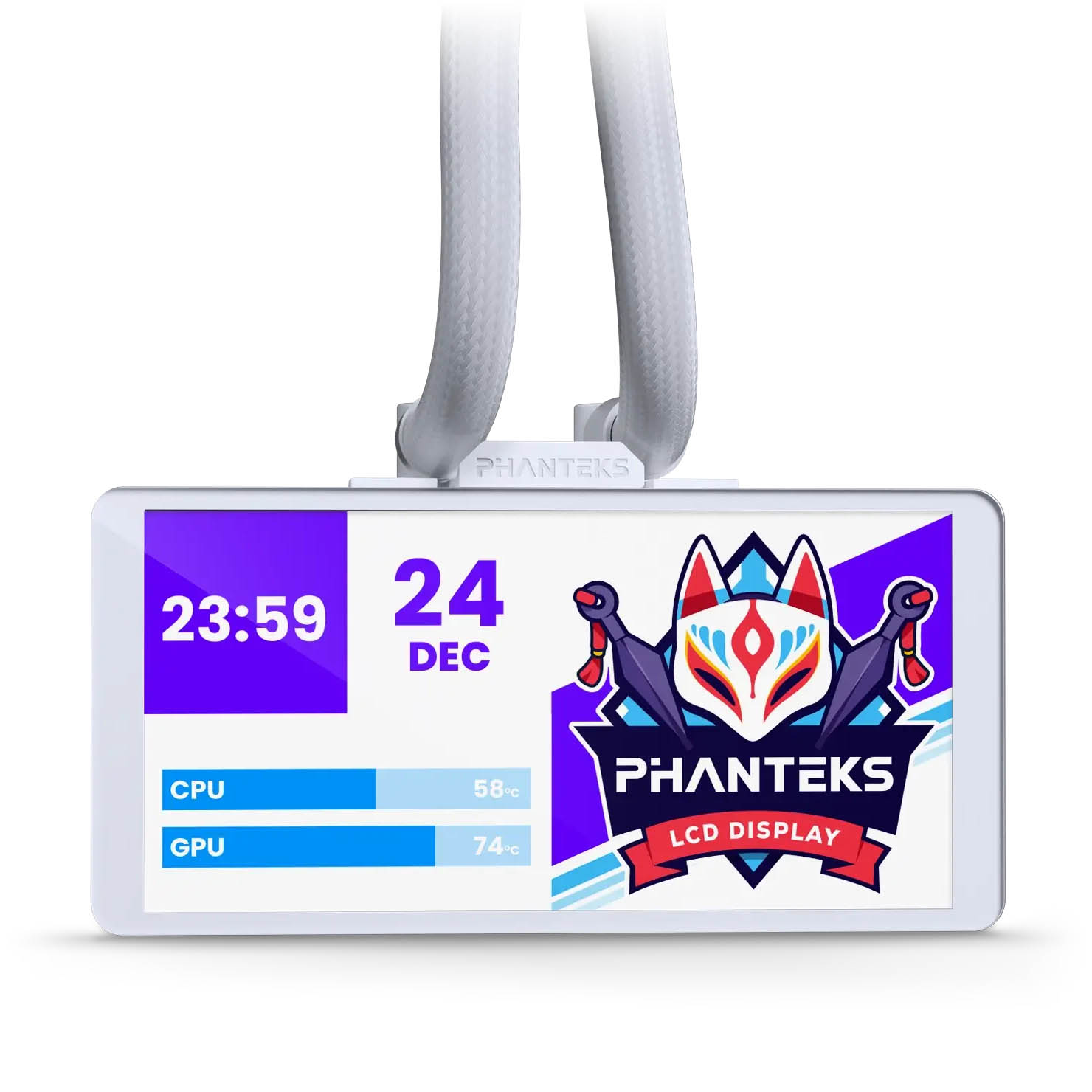 Phanteks - Water Cooler CPU Phanteks Glacier One 360M25 Gen 2 LCD DRGB Branco - 360mm